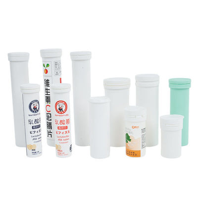 PP Empty Effervescent Tablets Tube for Collagen Vitamin Packaging Support Custom Logo