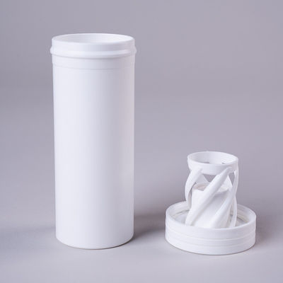 White Storage Tubes Effervescent Tablet Tube PP Material for Vitamin Packaging Solution